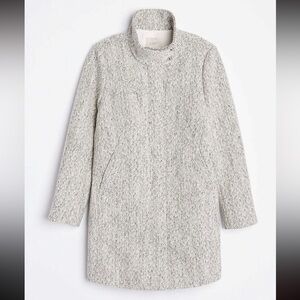 NWT LOFT Herringbone Funnel Neck Jacket